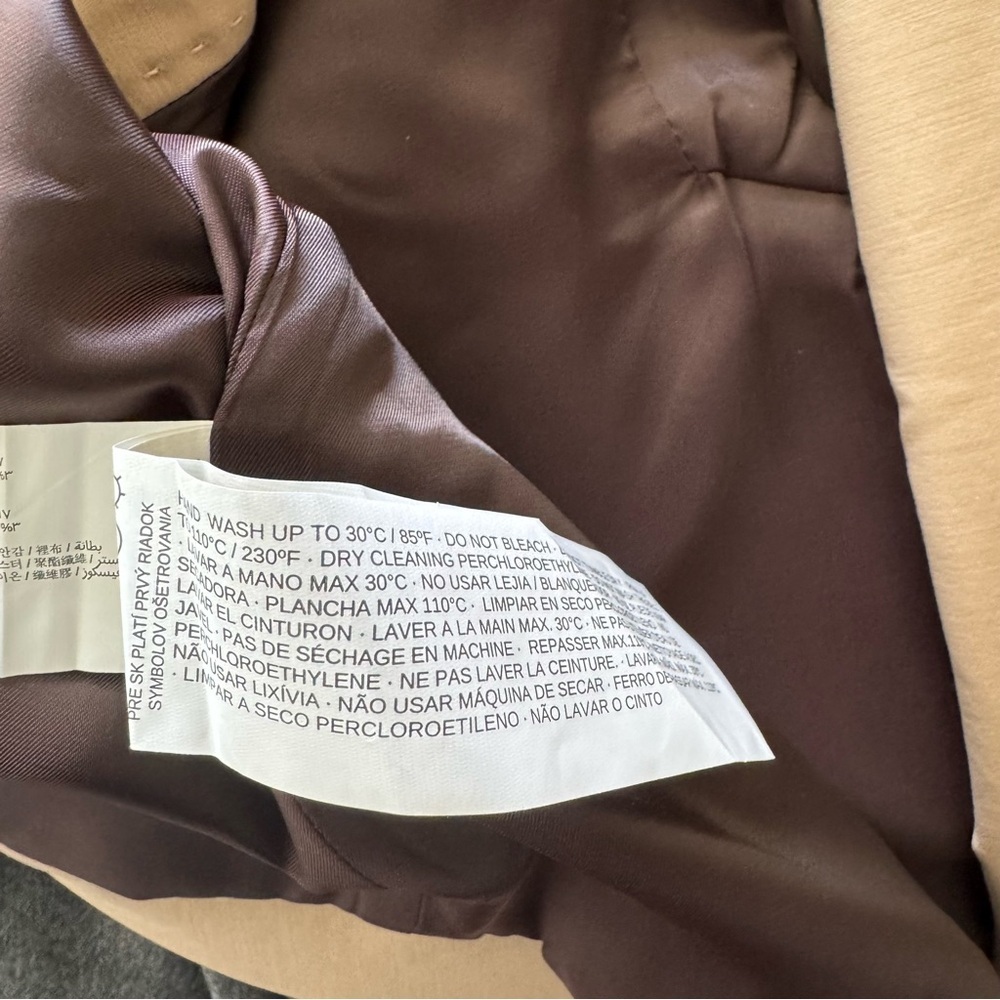 Mango Classic Tan Trench Coat size XXS - Picture 12 of 12